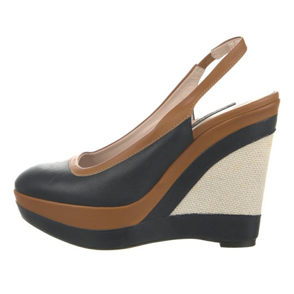 ESCADA Leather Slingback Pumps